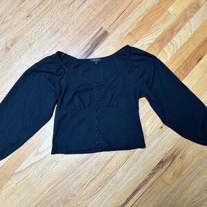 Women’s Madewell black blouse
